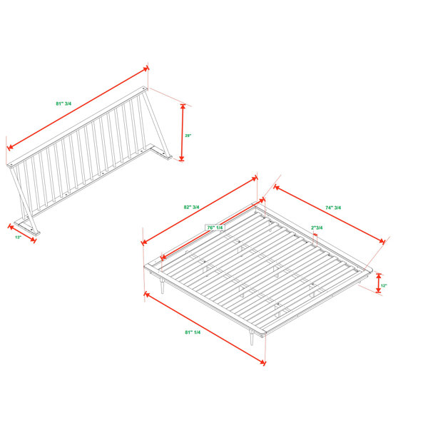 AllModern Dorinda King Solid Wood Low Profile Platform Bed & Reviews